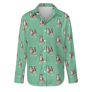 Watercolor Elegance Appenzeller Sennenhunds Women's Shirt-Apparel-Apparel, Appenzeller Sennenhund, Christmas, Dog Mom Gifts, Shirt-S-Mint Green-19