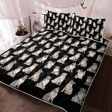 Load image into Gallery viewer, Watercolor Elegance Australian Shepherds Quilted Bedding Set-Bedding-Australian Shepherd, Bedding, Blankets, Home Decor-14