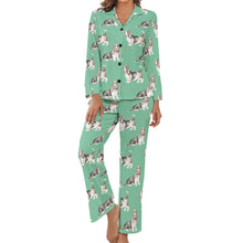 Load image into Gallery viewer, Watercolor Elegance Basset Hounds Pajamas Set for Women-Pajamas-Basset Hound, Dog Mom Gifts, Pajamas-17