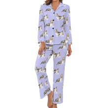 Load image into Gallery viewer, Watercolor Elegance Basset Hounds Pajamas Set for Women-Pajamas-Basset Hound, Dog Mom Gifts, Pajamas-22