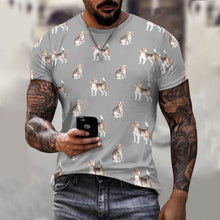 Load image into Gallery viewer, Watercolor Elegance Beagles Men&#39;s Cotton T-Shirt-Apparel-Apparel, Beagle, Dog Dad Gifts, Shirt, T Shirt-4