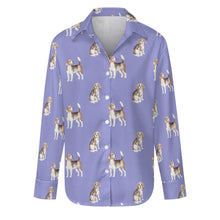 Load image into Gallery viewer, Watercolor Elegance Beagles Women&#39;s Shirt-Apparel-Apparel, Beagle, Dog Mom Gifts, Shirt-S-Lavender Purple-36