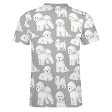 Load image into Gallery viewer, Watercolor Elegance Bichon Frise Men&#39;s Cotton T-Shirt-Apparel-Apparel, Bichon Frise, Dog Dad Gifts, Shirt, T Shirt-17