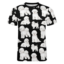 Load image into Gallery viewer, Watercolor Elegance Bichon Frise Men&#39;s Cotton T-Shirt-Apparel-Apparel, Bichon Frise, Dog Dad Gifts, Shirt, T Shirt-19