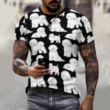 Load image into Gallery viewer, Watercolor Elegance Bichon Frise Men&#39;s Cotton T-Shirt-Apparel-Apparel, Bichon Frise, Dog Dad Gifts, Shirt, T Shirt-2