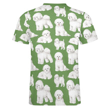 Load image into Gallery viewer, Watercolor Elegance Bichon Frise Men&#39;s Cotton T-Shirt-Apparel-Apparel, Bichon Frise, Dog Dad Gifts, Shirt, T Shirt-8