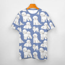 Load image into Gallery viewer, Watercolor Elegance Bichon Frise Women&#39;s Cotton T-Shirt-Apparel-Apparel, Bichon Frise, Dog Mom Gifts, Shirt, T Shirt-22