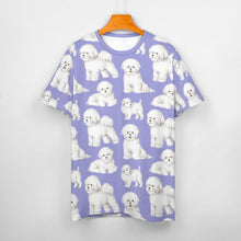 Load image into Gallery viewer, Watercolor Elegance Bichon Frise Women&#39;s Cotton T-Shirt-Apparel-Apparel, Bichon Frise, Dog Mom Gifts, Shirt, T Shirt-31