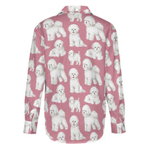 Load image into Gallery viewer, Watercolor Elegance Bichon Frise Women&#39;s Shirt-Apparel-Apparel, Bichon Frise, Dog Mom Gifts, Shirt-24