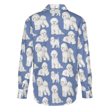 Load image into Gallery viewer, Watercolor Elegance Bichon Frise Women&#39;s Shirt-Apparel-Apparel, Bichon Frise, Dog Mom Gifts, Shirt-27