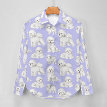 Load image into Gallery viewer, Watercolor Elegance Bichon Frise Women&#39;s Shirt-Apparel-Apparel, Bichon Frise, Dog Mom Gifts, Shirt-28