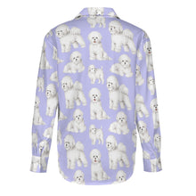 Load image into Gallery viewer, Watercolor Elegance Bichon Frise Women&#39;s Shirt-Apparel-Apparel, Bichon Frise, Dog Mom Gifts, Shirt-30