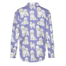 Load image into Gallery viewer, Watercolor Elegance Bichon Frise Women&#39;s Shirt-Apparel-Apparel, Bichon Frise, Dog Mom Gifts, Shirt-36