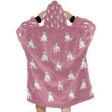 Load image into Gallery viewer, Watercolor Elegance Blenheim King Charles Spaniels Blanket Hoodie-Blanket-Apparel, Blanket Hoodie, Blankets, Cavalier King Charles Spaniel, Dog Mom Gifts-19