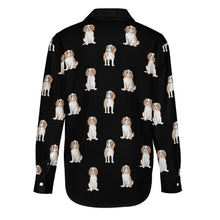 Load image into Gallery viewer, Watercolor Elegance Blenheim King Charles Spaniels Women&#39;s Shirt-Apparel-Apparel, Cavalier King Charles Spaniel, Dog Mom Gifts, Shirt-42