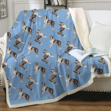 Load image into Gallery viewer, Watercolor Elegance Boston Terriers Fleece Blanket - 8 Colors-Blanket-Bedding, Blankets, Boston Terrier, Home Decor-2