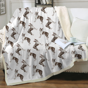 Watercolor Elegance Boston Terriers Fleece Blanket - 8 Colors-Blanket-Bedding, Blankets, Boston Terrier, Home Decor-6