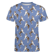 Load image into Gallery viewer, Watercolor Elegance Boston Terriers Men&#39;s Cotton T-Shirt-Apparel-Apparel, Boston Terrier, Dog Dad Gifts, Shirt, T Shirt-2