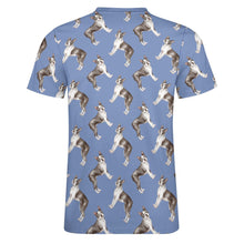 Load image into Gallery viewer, Watercolor Elegance Boston Terriers Men&#39;s Cotton T-Shirt-Apparel-Apparel, Boston Terrier, Dog Dad Gifts, Shirt, T Shirt-4