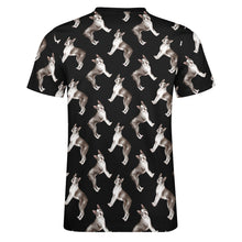 Load image into Gallery viewer, Watercolor Elegance Boston Terriers Men&#39;s Cotton T-Shirt-Apparel-Apparel, Boston Terrier, Dog Dad Gifts, Shirt, T Shirt-6