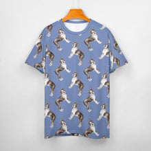 Load image into Gallery viewer, Watercolor Elegance Boston Terriers Women&#39;s Cotton T-Shirt-Apparel-Apparel, Boston Terrier, Dog Mom Gifts, Shirt-16