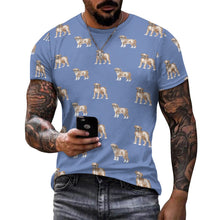 Load image into Gallery viewer, Watercolor Elegance Boxer Dogs Men&#39;s Cotton T-Shirt-12