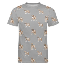 Load image into Gallery viewer, Watercolor Elegance Boxer Dogs Men&#39;s Cotton T-Shirt-23