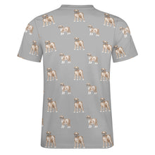 Load image into Gallery viewer, Watercolor Elegance Boxer Dogs Men&#39;s Cotton T-Shirt-25