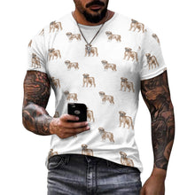 Load image into Gallery viewer, Watercolor Elegance Boxer Dogs Men&#39;s Cotton T-Shirt-6