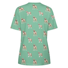 Load image into Gallery viewer, Watercolor Elegance Boxer Dogs Women&#39;s Cotton T-Shirt-20