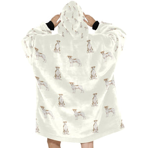 Watercolor Elegance Brindle Whippets Blanket Hoodie-Blanket-Apparel, Blanket Hoodie, Blankets, Dog Mom Gifts, Greyhound, Whippet-15