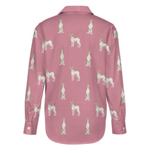 Load image into Gallery viewer, Watercolor Elegance Brindle Whippets Women&#39;s Shirt-Apparel-Apparel, Dog Mom Gifts, Greyhound, Shirt, Whippet-21