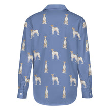 Load image into Gallery viewer, Watercolor Elegance Brindle Whippets Women&#39;s Shirt-Apparel-Apparel, Dog Mom Gifts, Greyhound, Shirt, Whippet-27