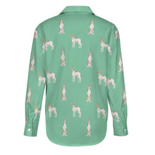 Load image into Gallery viewer, Watercolor Elegance Brindle Whippets Women&#39;s Shirt-Apparel-Apparel, Dog Mom Gifts, Greyhound, Shirt, Whippet-30