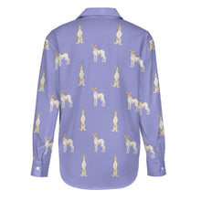 Load image into Gallery viewer, Watercolor Elegance Brindle Whippets Women&#39;s Shirt-Apparel-Apparel, Dog Mom Gifts, Greyhound, Shirt, Whippet-33