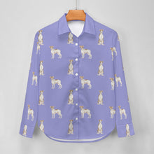 Load image into Gallery viewer, Watercolor Elegance Brindle Whippets Women&#39;s Shirt-Apparel-Apparel, Dog Mom Gifts, Greyhound, Shirt, Whippet-31