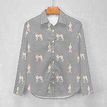 Load image into Gallery viewer, Watercolor Elegance Brindle Whippets Women&#39;s Shirt-Apparel-Apparel, Dog Mom Gifts, Greyhound, Shirt, Whippet-34