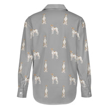 Load image into Gallery viewer, Watercolor Elegance Brindle Whippets Women&#39;s Shirt-Apparel-Apparel, Dog Mom Gifts, Greyhound, Shirt, Whippet-36