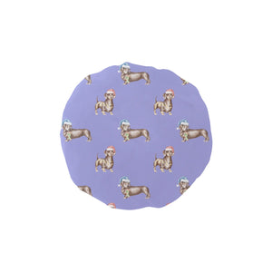 Watercolor Elegance Chocolate Dachshunds Christmas Elastic Reusable Shower Caps-Accessories-Accessories, Christmas, Dachshund, Dog Mom Gifts-CornflowerBlue_1-ONE SIZE-25