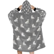 Load image into Gallery viewer, Watercolor Elegance Dalmatians Blanket Hoodie-Blanket-Apparel, Blanket Hoodie, Blankets, Dalmatian, Dog Mom Gifts-28