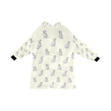 Load image into Gallery viewer, Watercolor Elegance Dalmatians Blanket Hoodie-Blanket-Apparel, Blanket Hoodie, Blankets, Dalmatian, Dog Mom Gifts-Ivory Cream-ONE SIZE-11