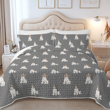 Load image into Gallery viewer, Watercolor Elegance English Springer Spaniels Quilted Bedding Set-Bedding-Bedding,Blankets,Christmas,Home Decor-14