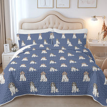 Load image into Gallery viewer, Watercolor Elegance English Springer Spaniels Quilted Bedding Set-Bedding-Bedding,Blankets,Christmas,Home Decor-7