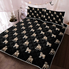 Load image into Gallery viewer, Watercolor Elegance Fawn Boxer Dogs Quilted Bedding Set-Bedding-Bedding, Blankets, Boxer, Home Decor-9