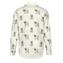 Load image into Gallery viewer, Watercolor Elegance Fawn Pugs Women&#39;s Shirt - 9 Colors-Apparel-Apparel, Dog Mom Gifts, Pug, Shirt-12