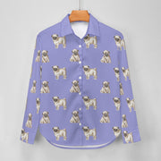 Watercolor Elegance Fawn Pugs Women's Shirt - 9 Colors-Apparel-Apparel, Dog Mom Gifts, Pug, Shirt-28