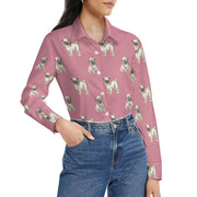 Watercolor Elegance Fawn Pugs Women's Shirt - 9 Colors-Apparel-Apparel, Dog Mom Gifts, Pug, Shirt-41