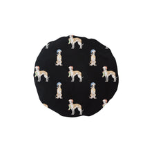 Load image into Gallery viewer, Watercolor Elegance Fawn Red Whippets Christmas Elastic Reusable Shower Caps-Accessories-Accessories, Christmas, Dog Mom Gifts, Greyhound, Whippet-Black-ONE SIZE-17