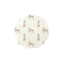 Load image into Gallery viewer, Watercolor Elegance Fawn Red Whippets Christmas Elastic Reusable Shower Caps-Accessories-Accessories, Christmas, Dog Mom Gifts, Greyhound, Whippet-Ivory-ONE SIZE-1