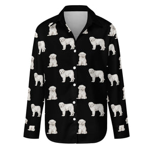 Watercolor Elegance Great Pyrenees Puppies-S-Black-39